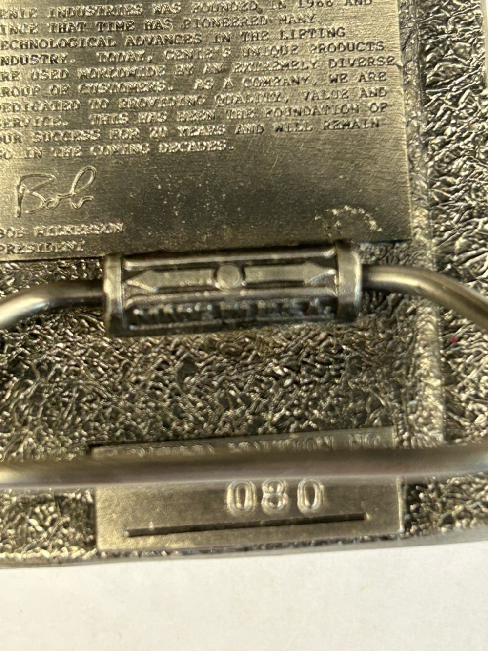 Genie Industries Limited Edition Belt Buckle 1968-1986 - Picture 3 of 6